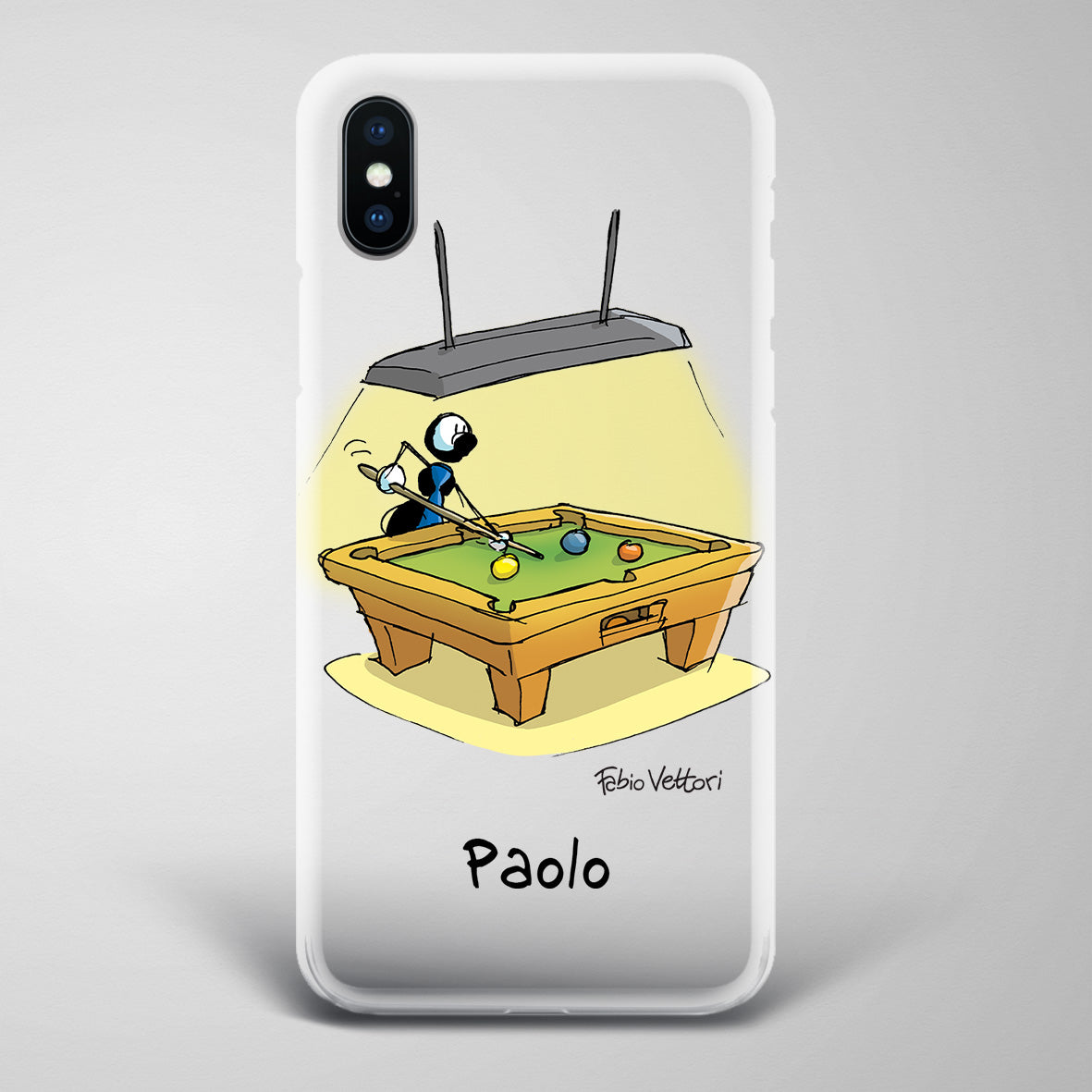 Cover artistica per Smartphone Personalizzata Biliardo