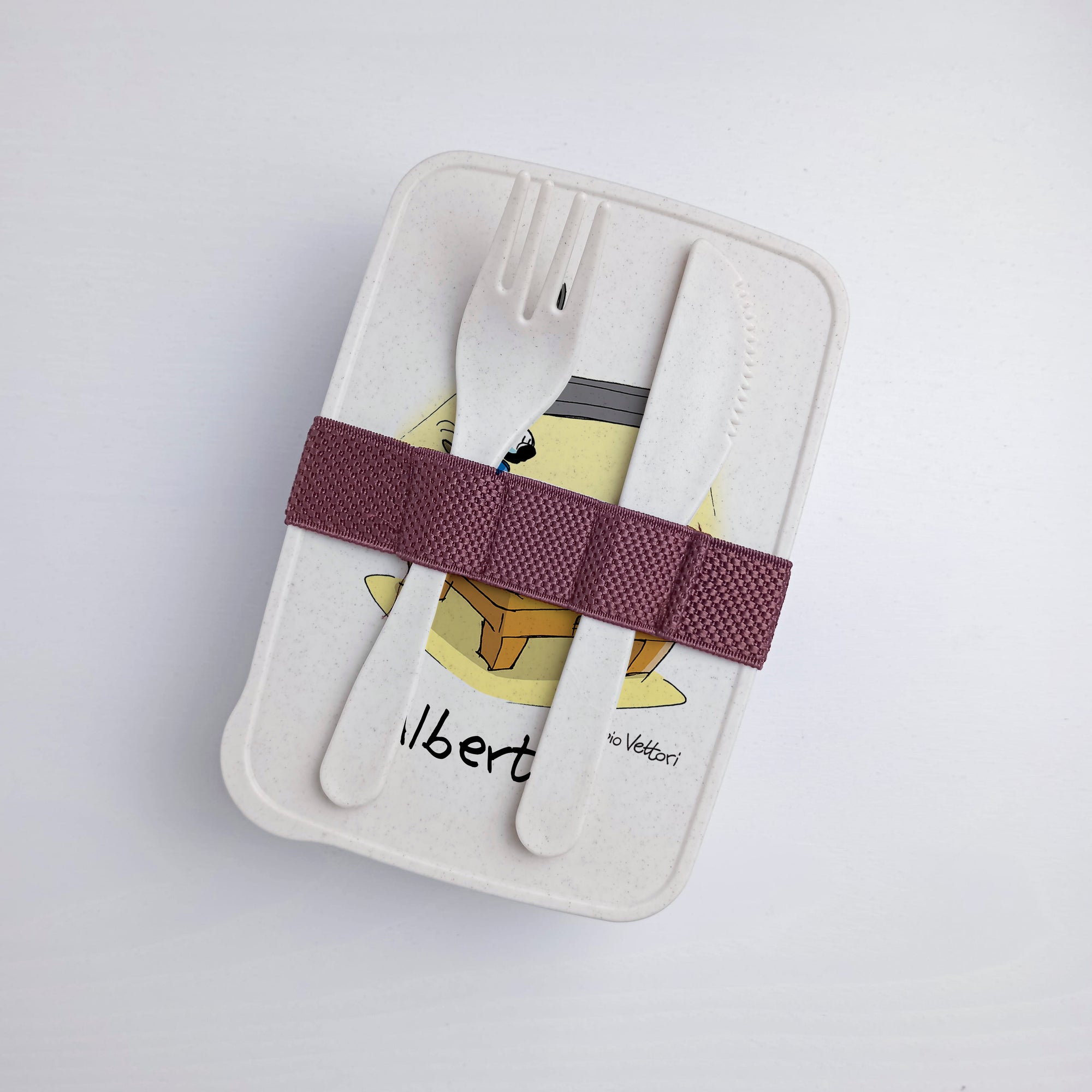 Lunch Box with Cutlery Holder Band Personalized "Billiard" Theme