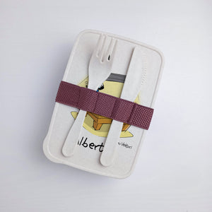 Lunch Box with Cutlery Holder Band Personalized "Billiard" Theme