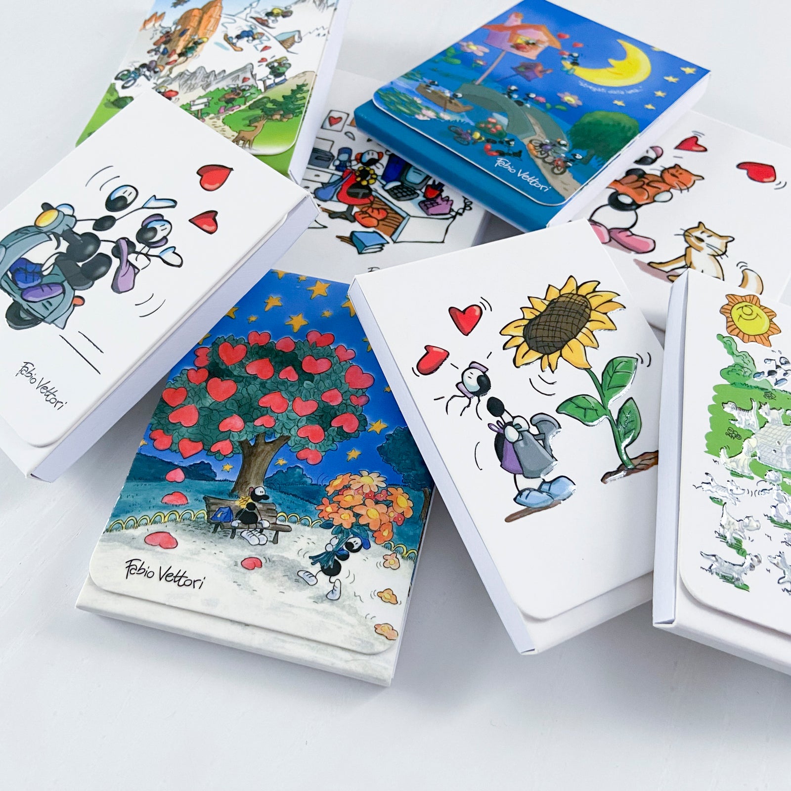 Pocket magnetic notepad notebook Complete collection (FV41-01 to 08)