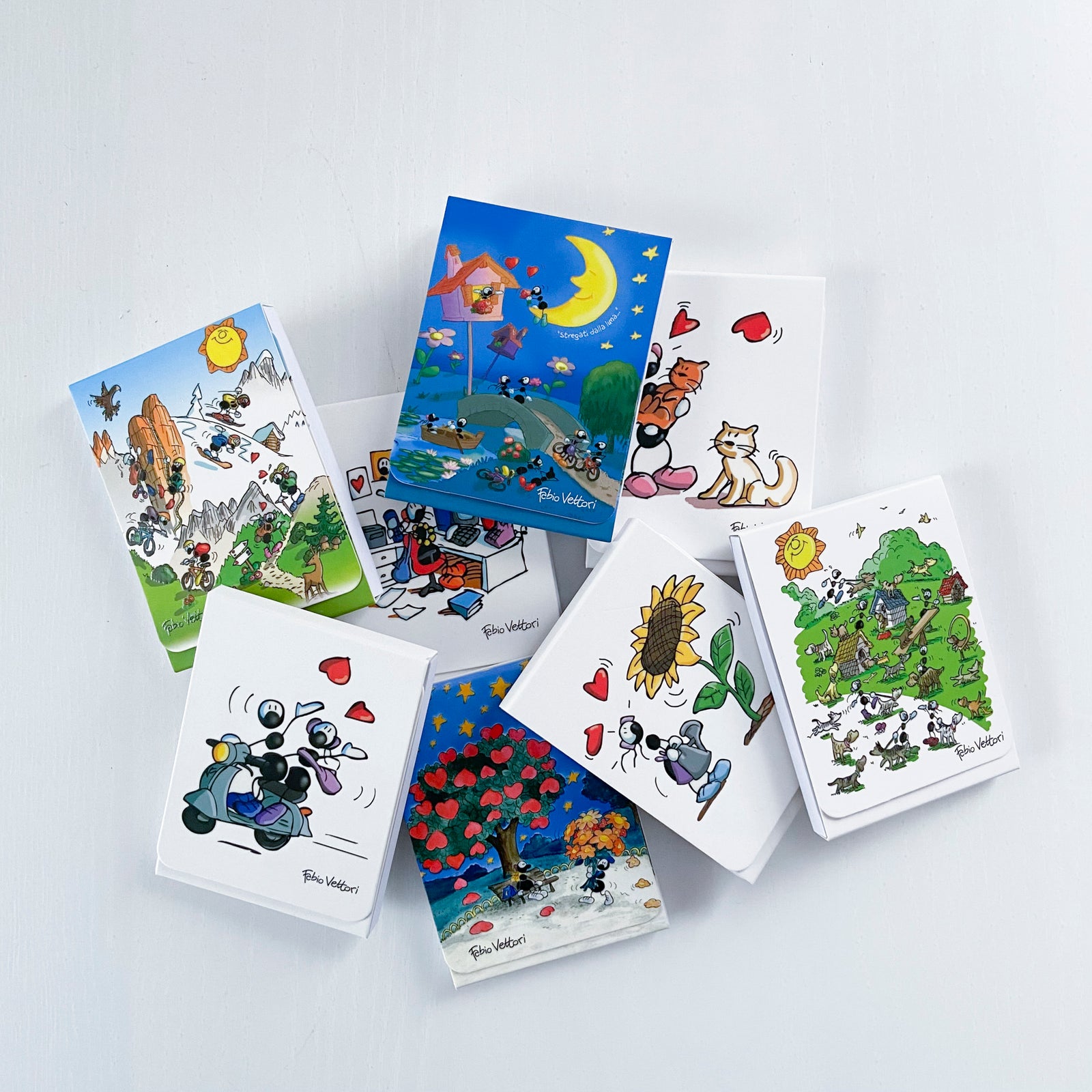 Pocket magnetic notepad notebook Complete collection (FV41-01 to 08)