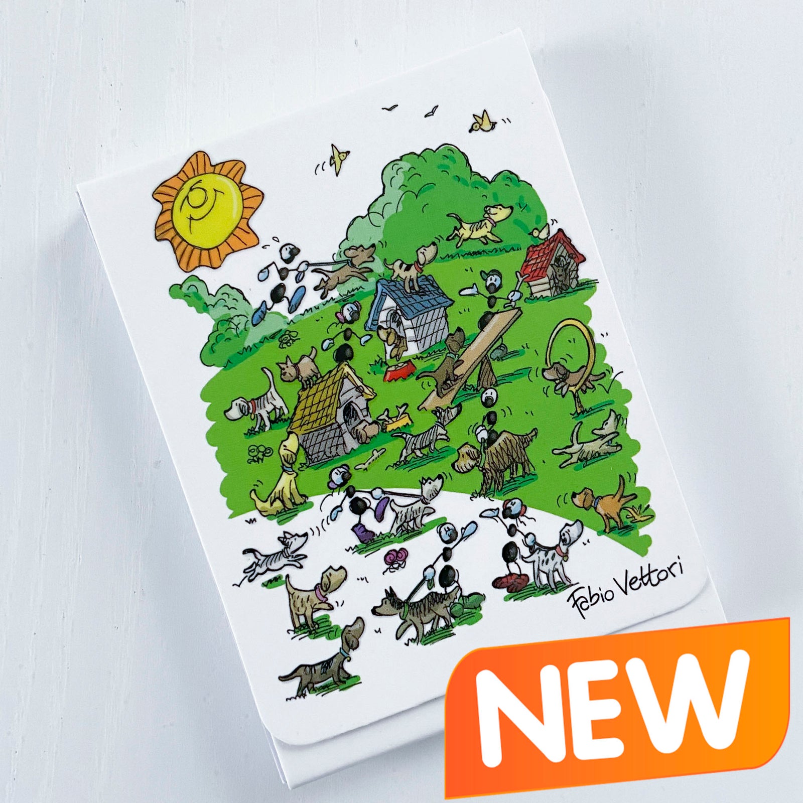 Taccuino block notes magnetico tascabile  Soggetto "Cani" (FV41-08)