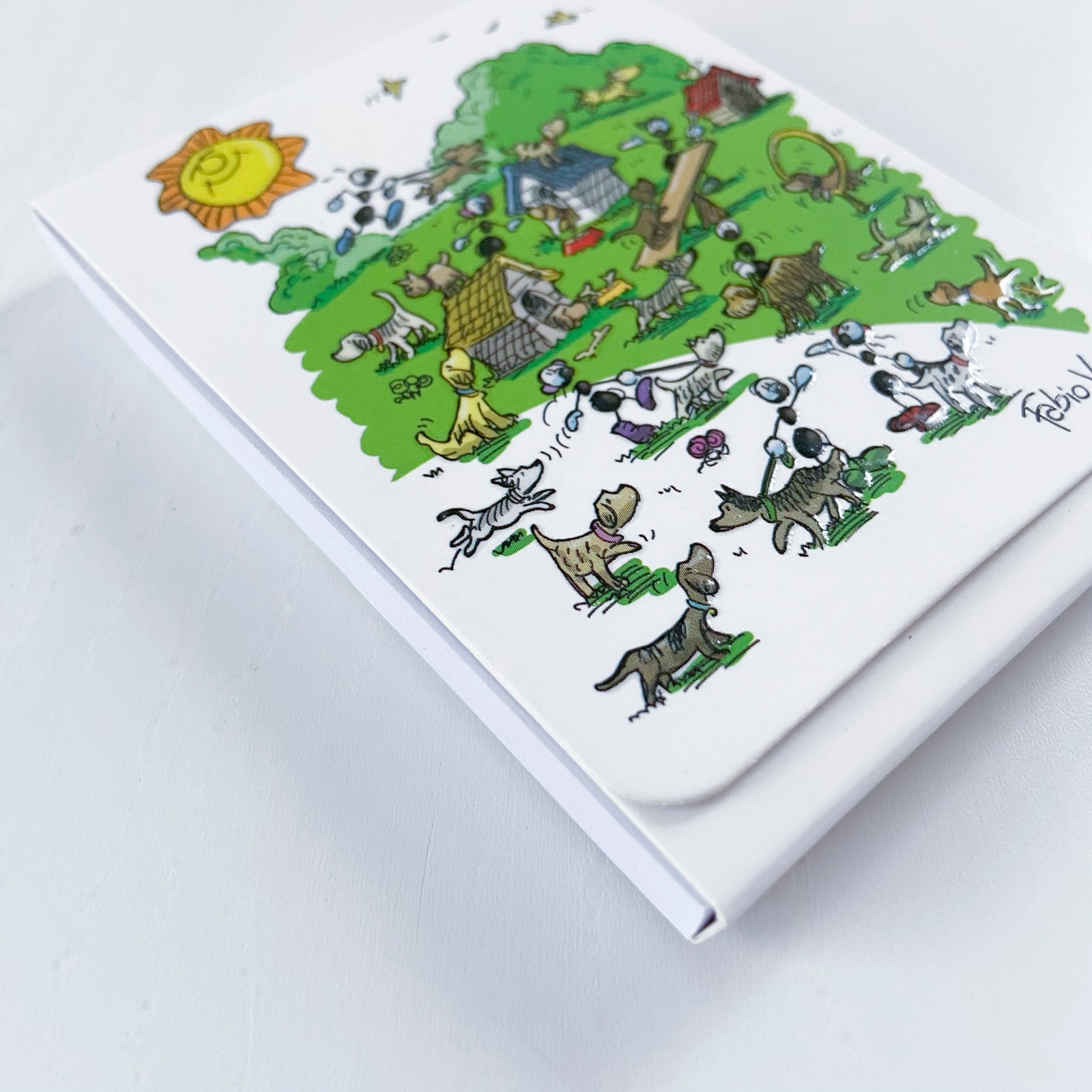 Taccuino block notes magnetico tascabile  Soggetto "Cani" (FV41-08)