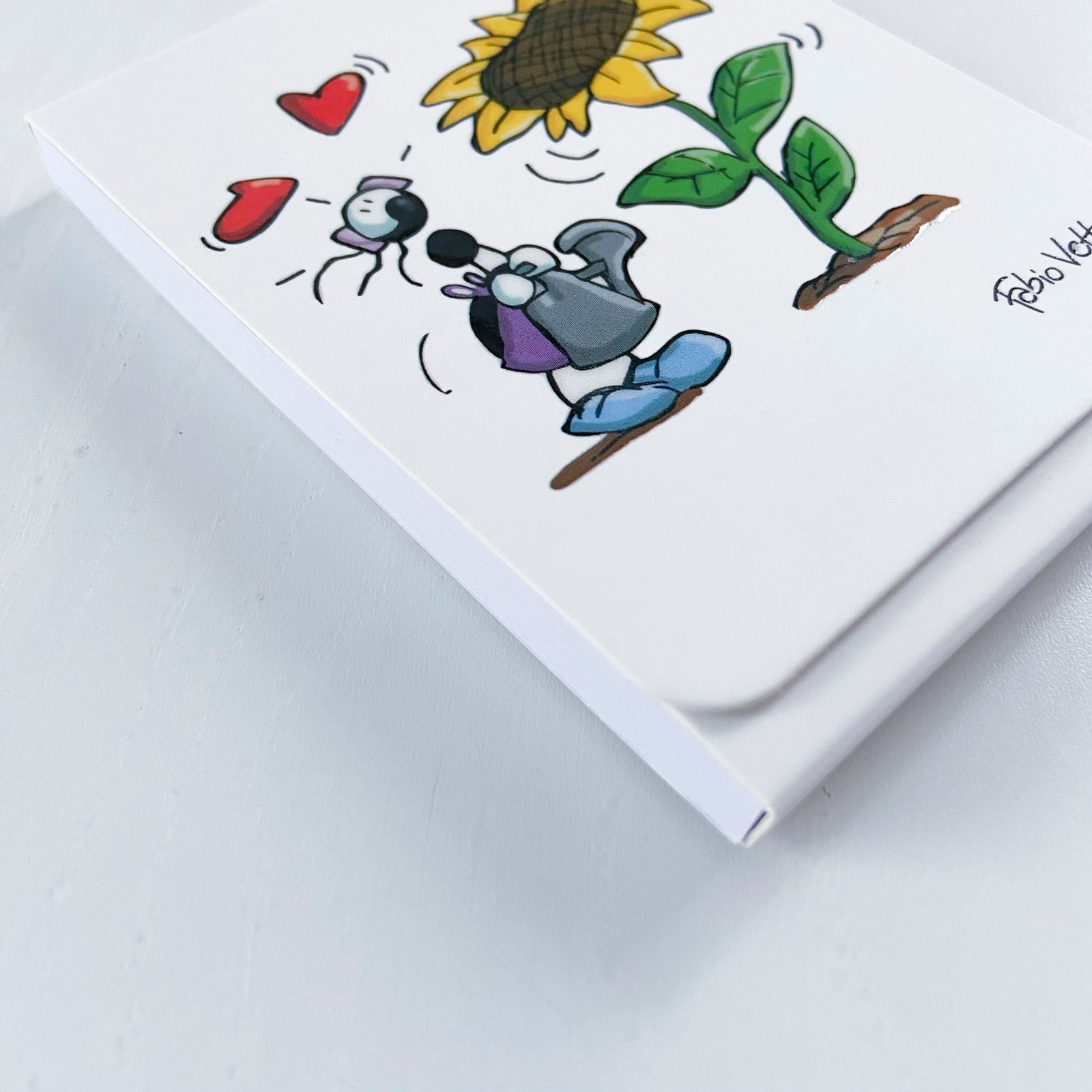 Taccuino block notes magnetico tascabile  Soggetto "Girasole" (FV41-02)