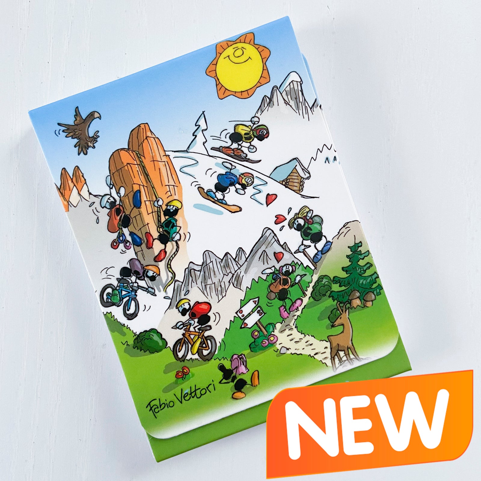 Taccuino block notes magnetico tascabile  Soggetto "Escursione" (FV41-07)