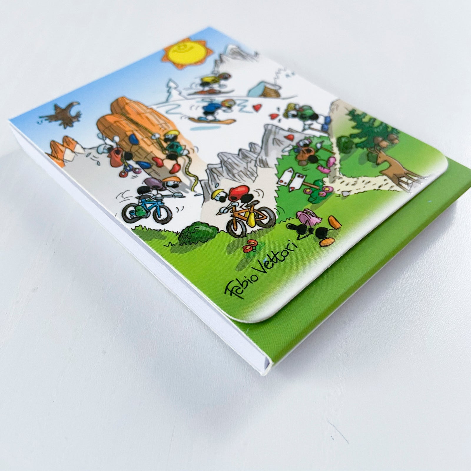 Taccuino block notes magnetico tascabile  Soggetto "Escursione" (FV41-07)