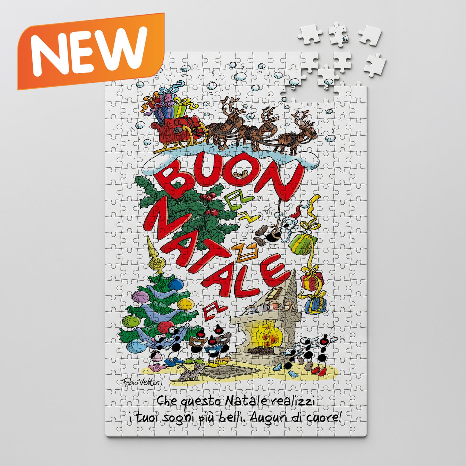 Puzzle Personalizzato soggetto "Buon Natale"