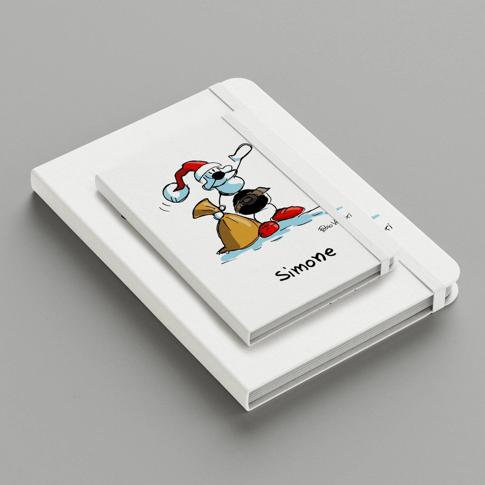 Personalized notebook with "Merry Christmas" theme