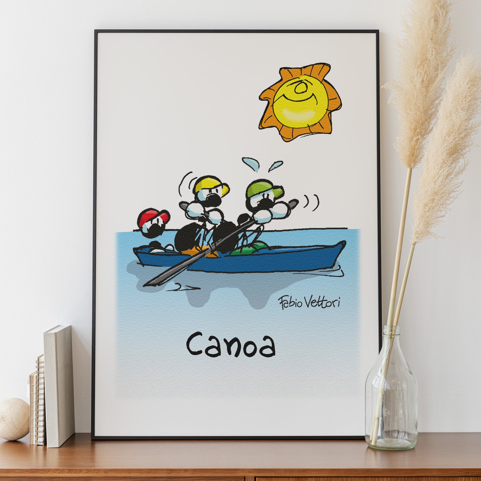 Personalized "Boating" poster print