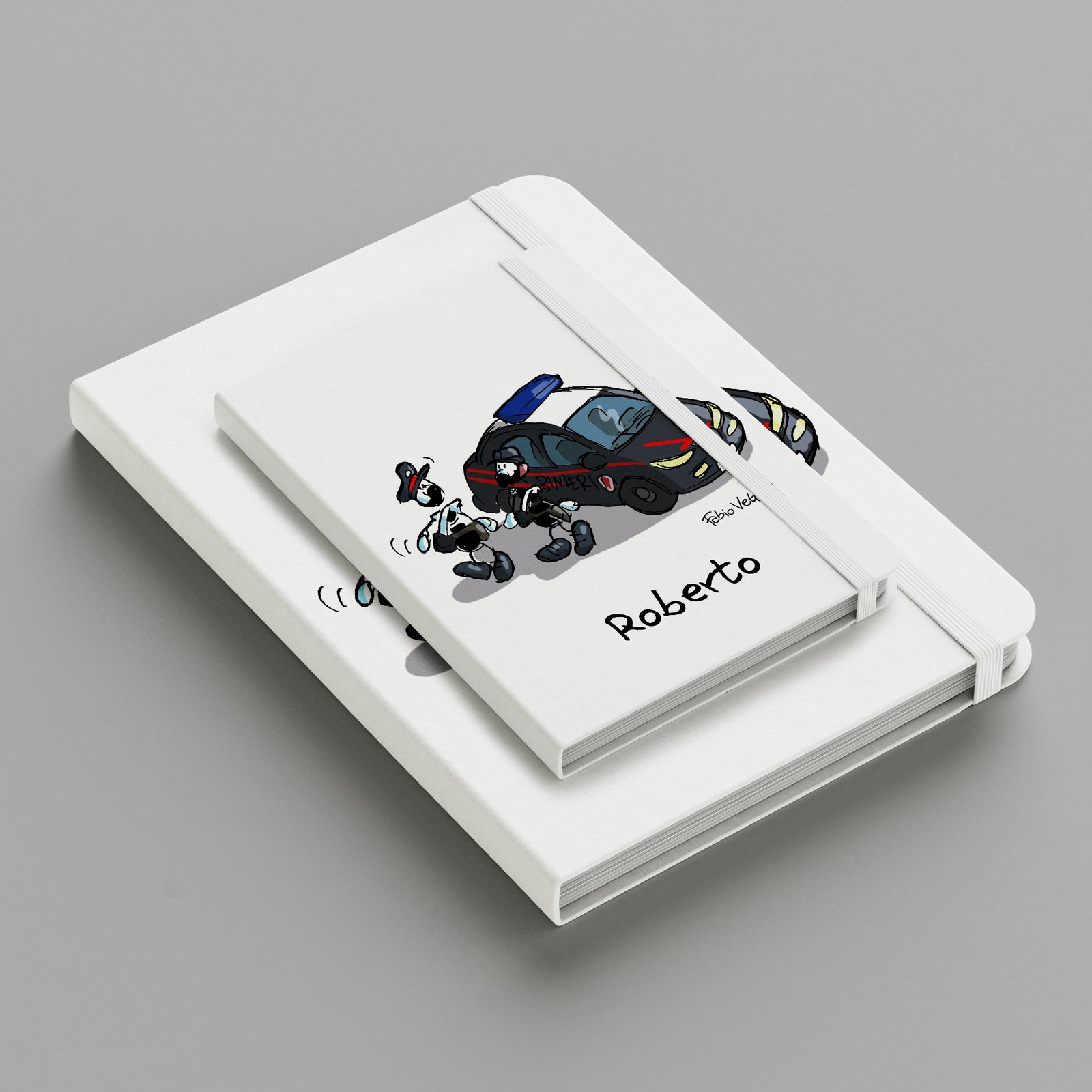 Personalized notebook with "Carabinieri" theme