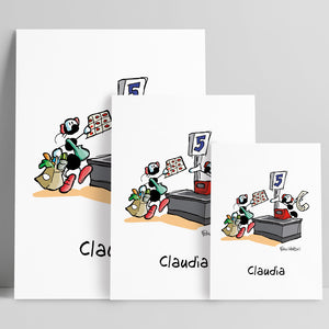 Personalized "Astronaut" poster print