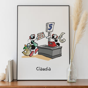 Personalized "Astronaut" poster print