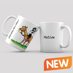 Tazza Con Cavallo Poney 'Je Le Ferai Demain' - Tazza Originale Stampata In Francia