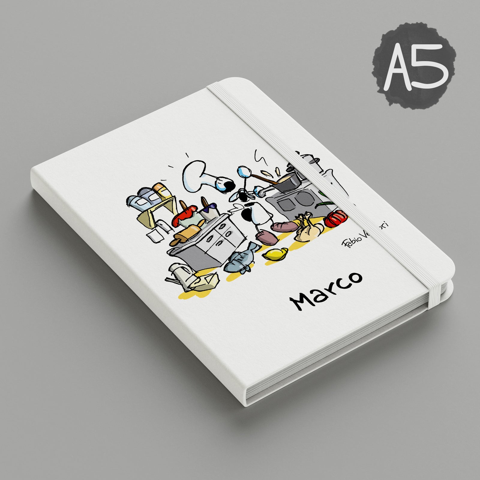 Personalized notebook with "Chef" theme