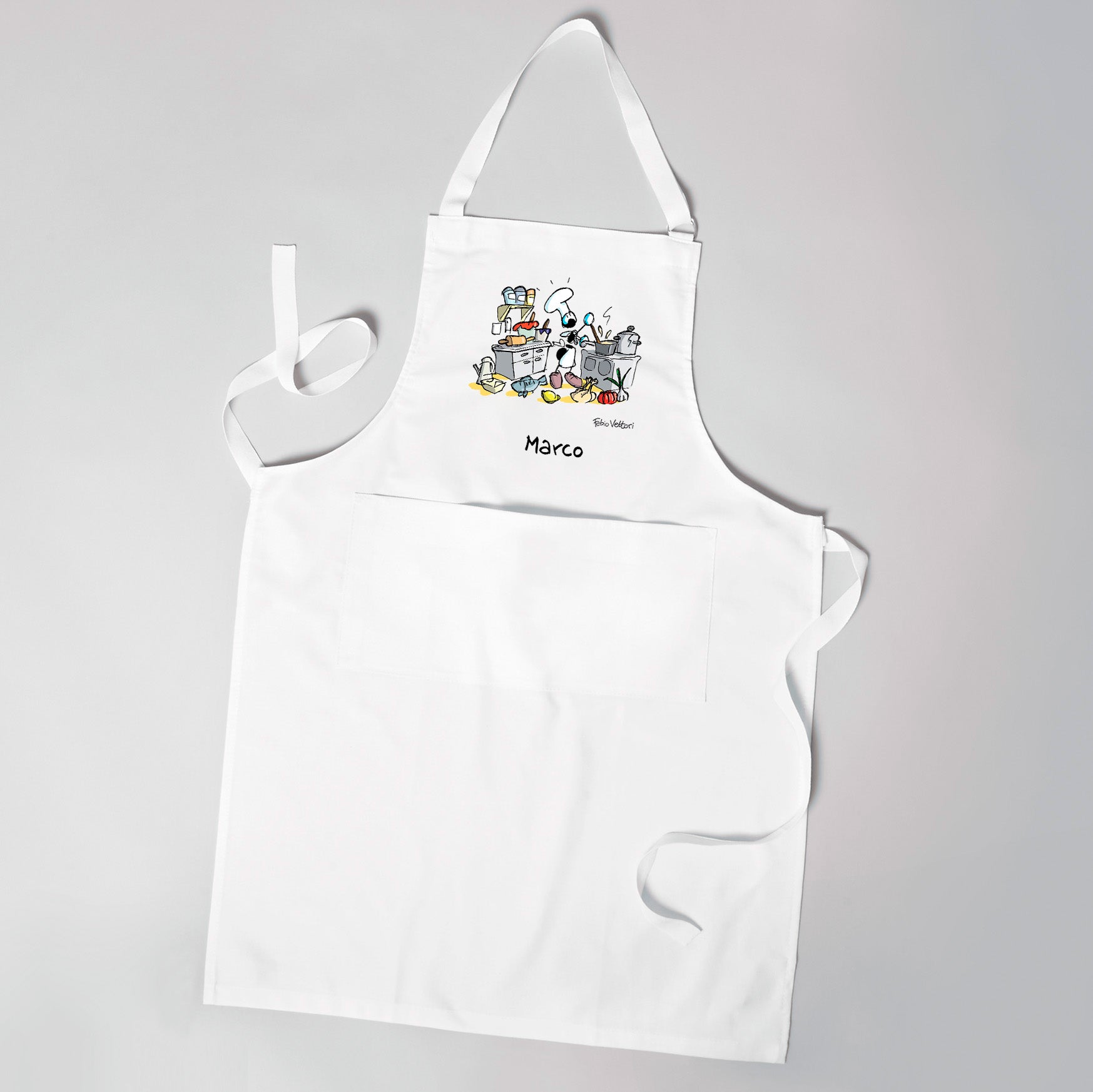 Grembiule bianco Personalizzato 