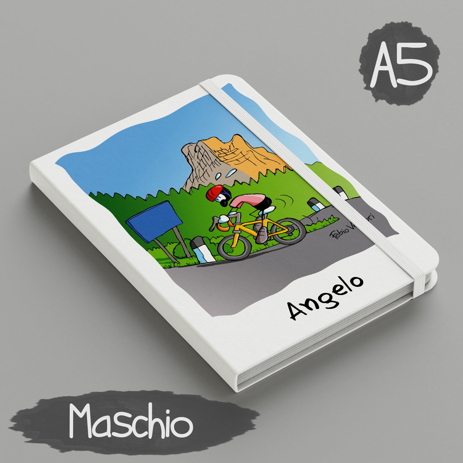 Notebook Personalizzato soggetto "Ciclista"