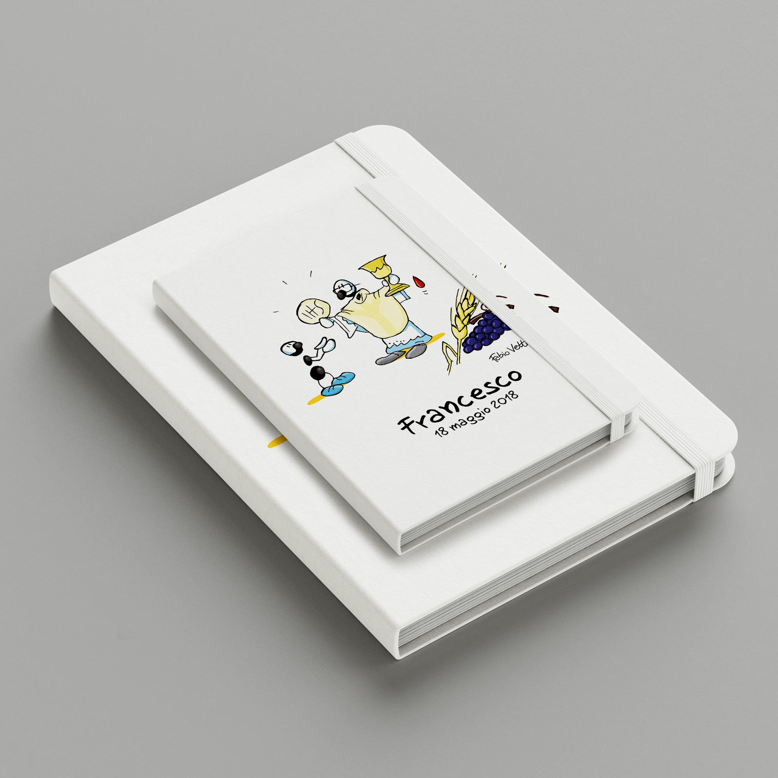 Personalized notebook with the subject "Communion"