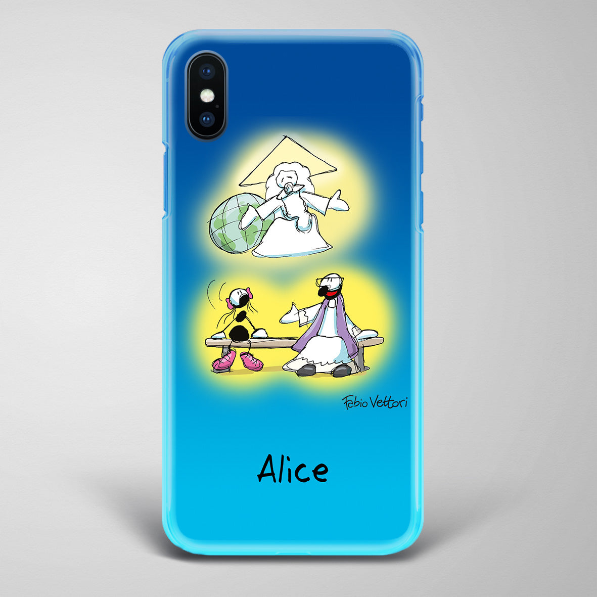 Cover artistica per Smartphone Personalizzata Confessione (femmina)