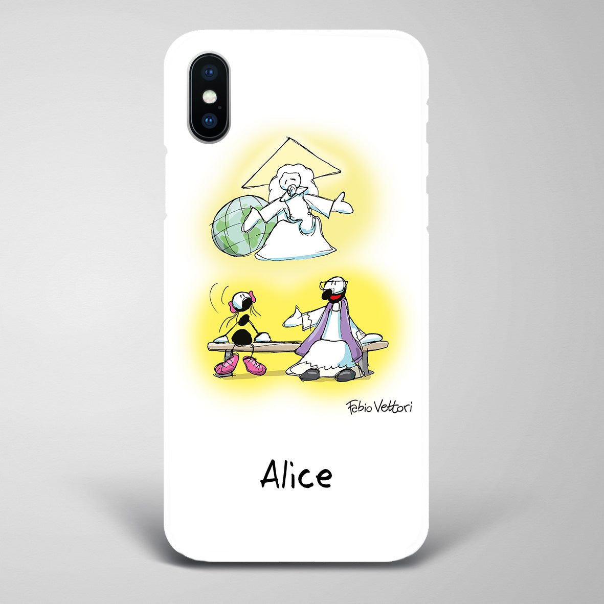Cover artistica per Smartphone Personalizzata Confessione (femmina)