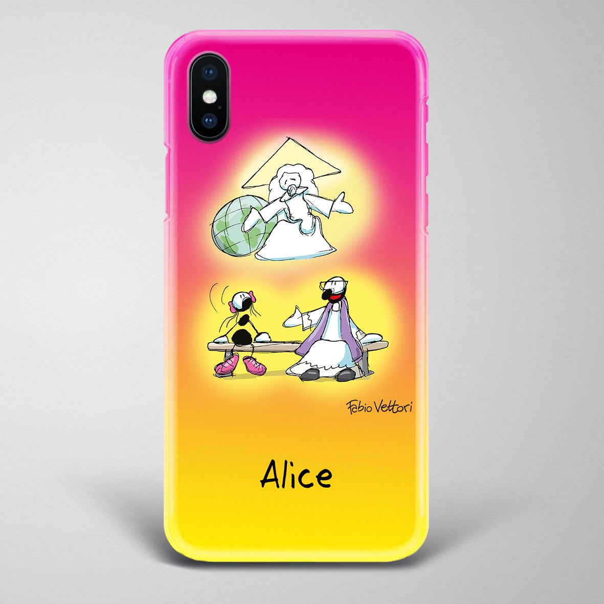 Cover artistica per Smartphone Personalizzata Confessione (femmina)