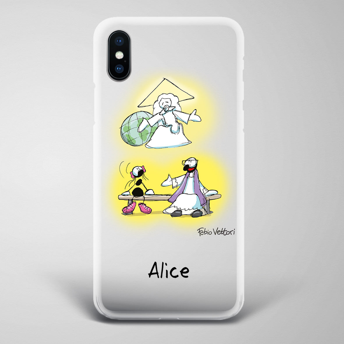 Cover artistica per Smartphone Personalizzata Confessione (femmina)
