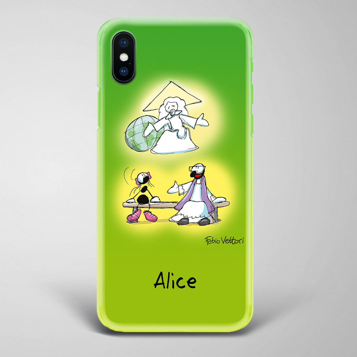 Cover artistica per Smartphone Personalizzata Confessione (femmina)