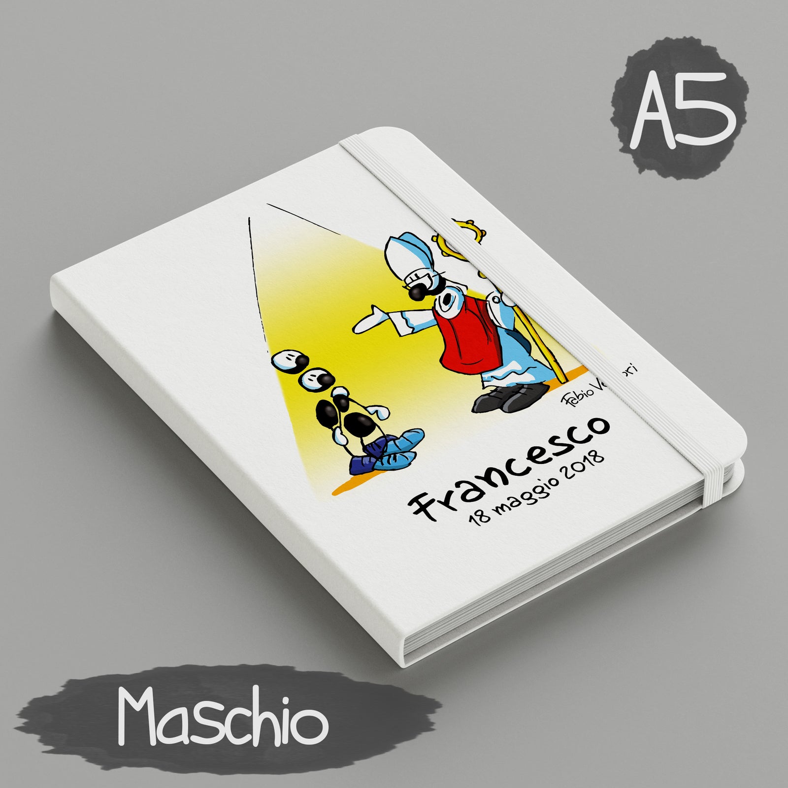 Personalized notebook with "Confirmation" theme