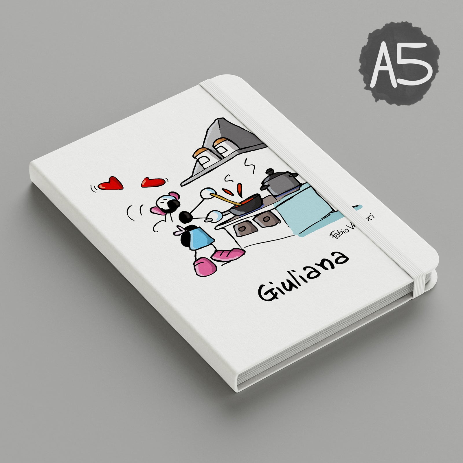 Personalized notebook with "Cook" theme