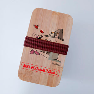 Lunch Box with Personalized Cutlery Band "Cook" Theme