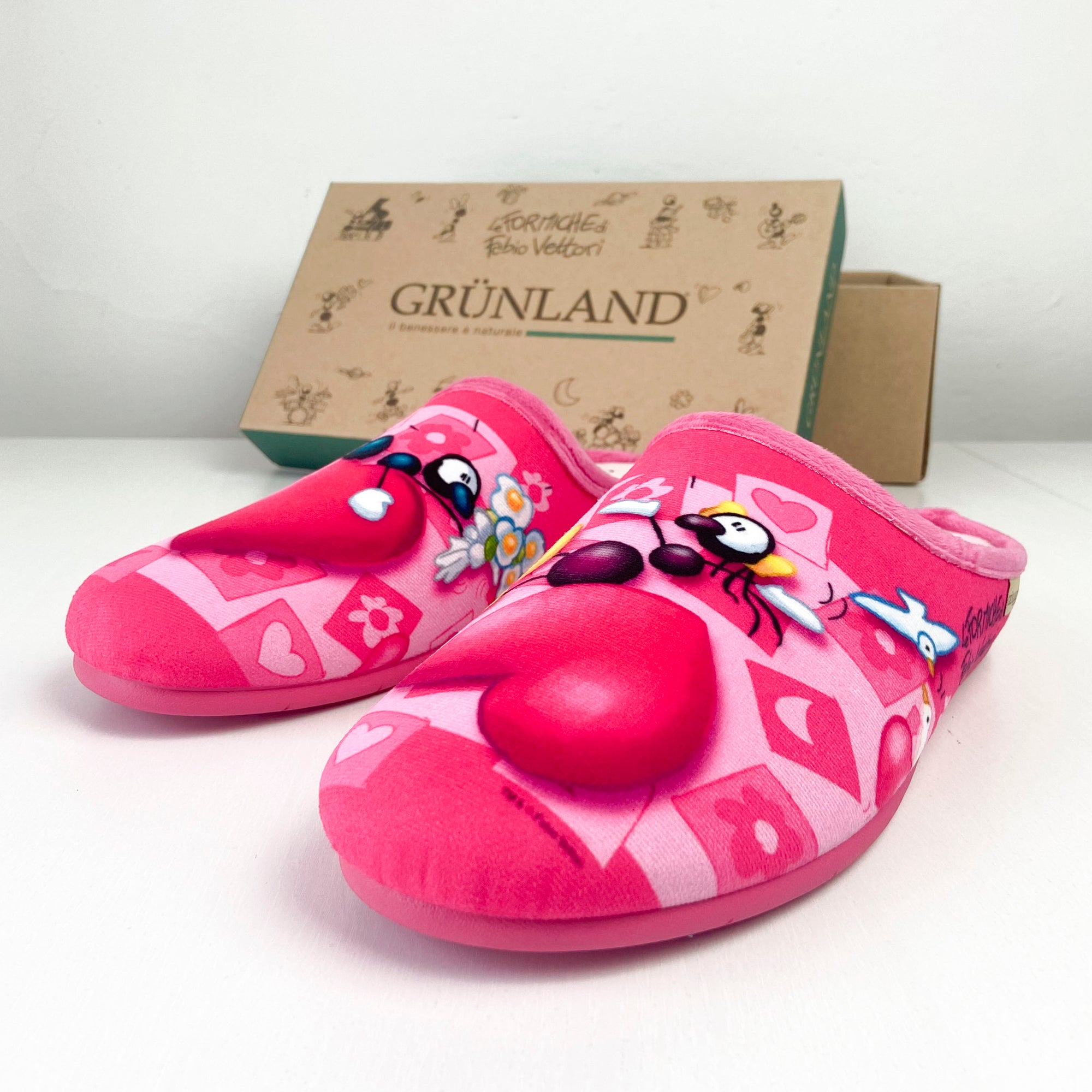 Slipper FAYE GRÜNLAND by Le Formiche by Fabio Vettori Subject "Heart"