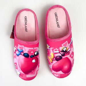 Slipper FAYE GRÜNLAND by Le Formiche by Fabio Vettori Subject "Heart"