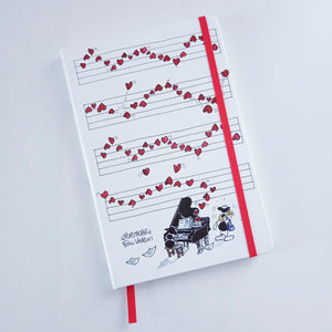 Taccuino Artistico – Sketchbook Formato A5 Soggetto "Cuoricini" (FV43-02)