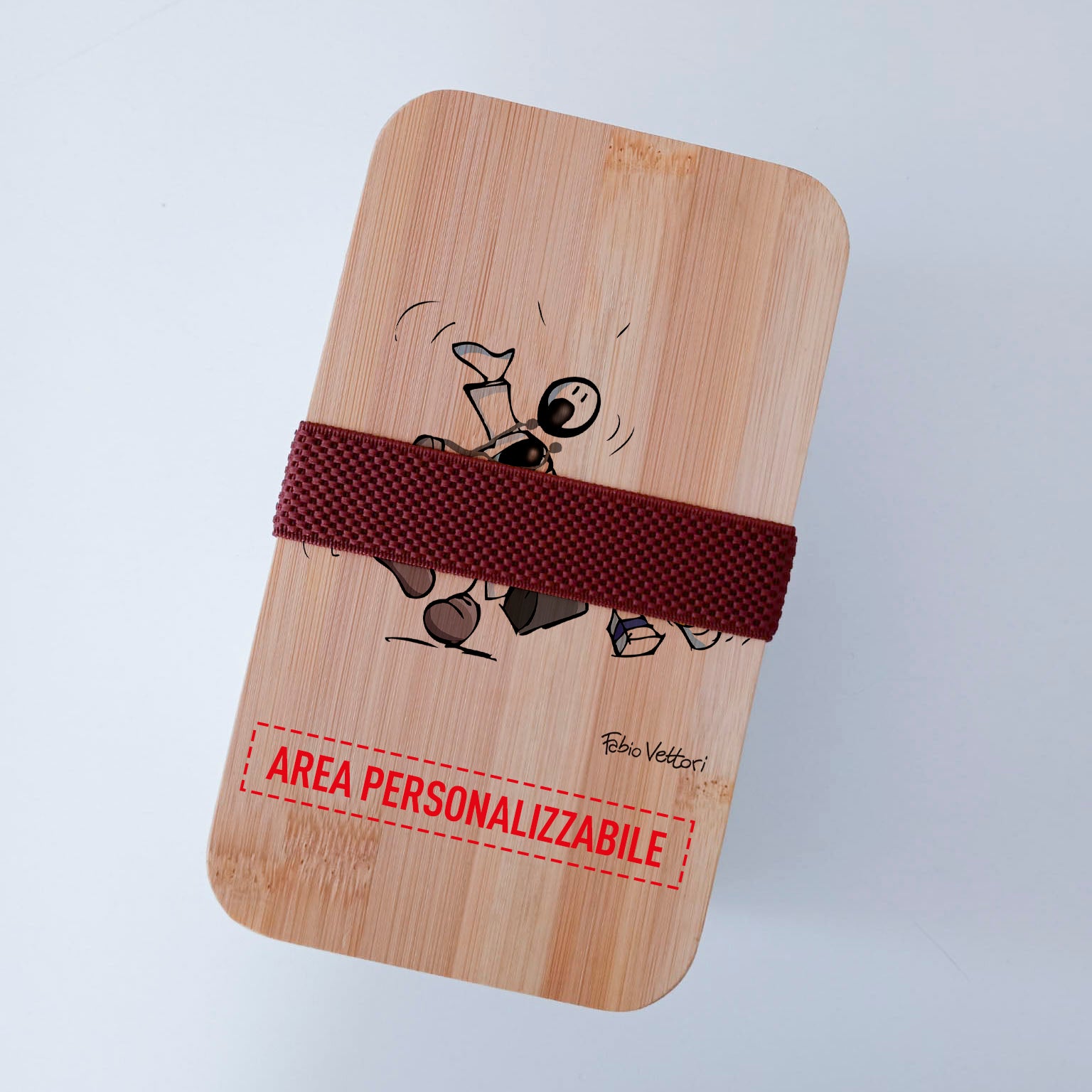 Lunch Box with Cutlery Holder Band Personalized "Doctors" Theme