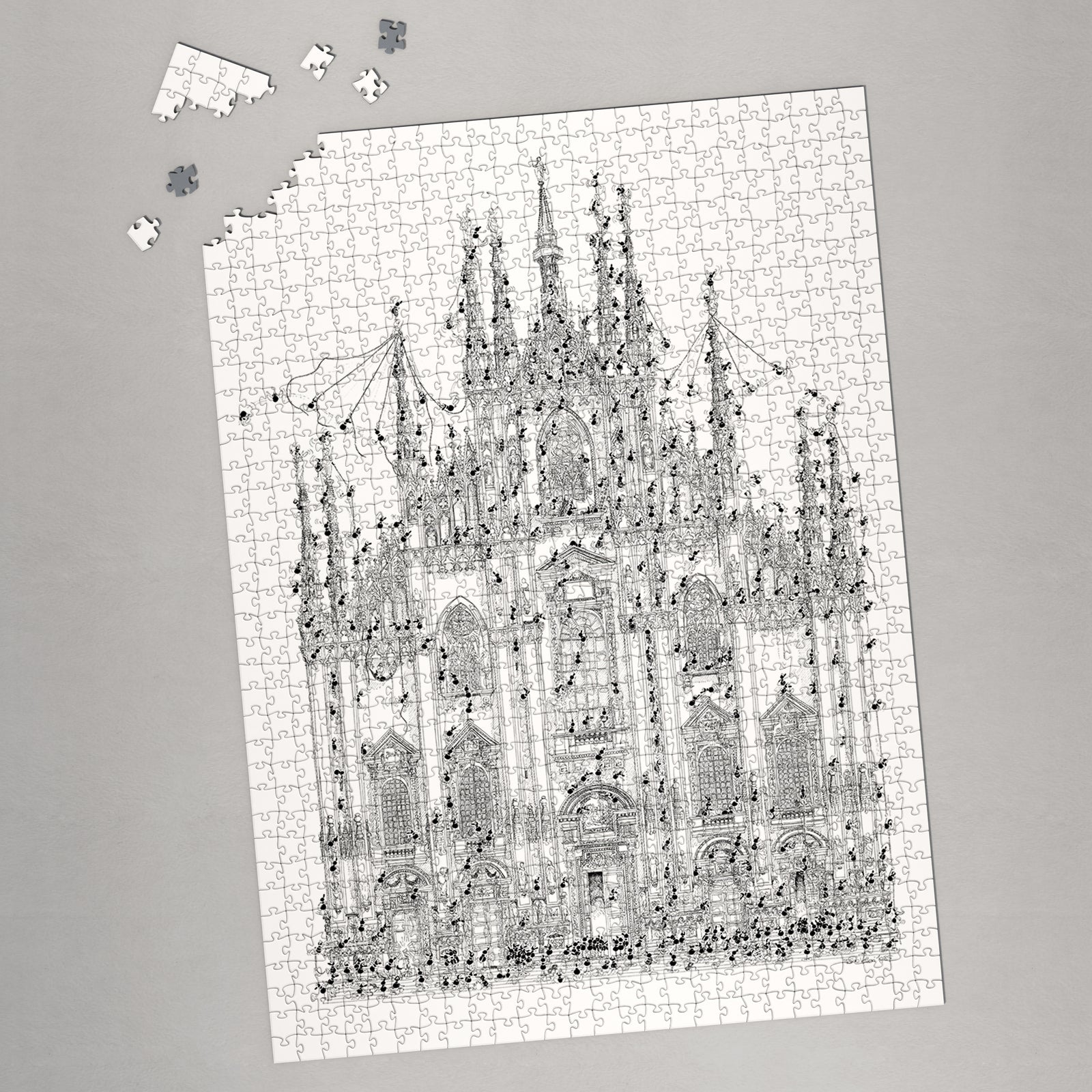Puzzle "Milano Duomo B/N" 1080 pezzi