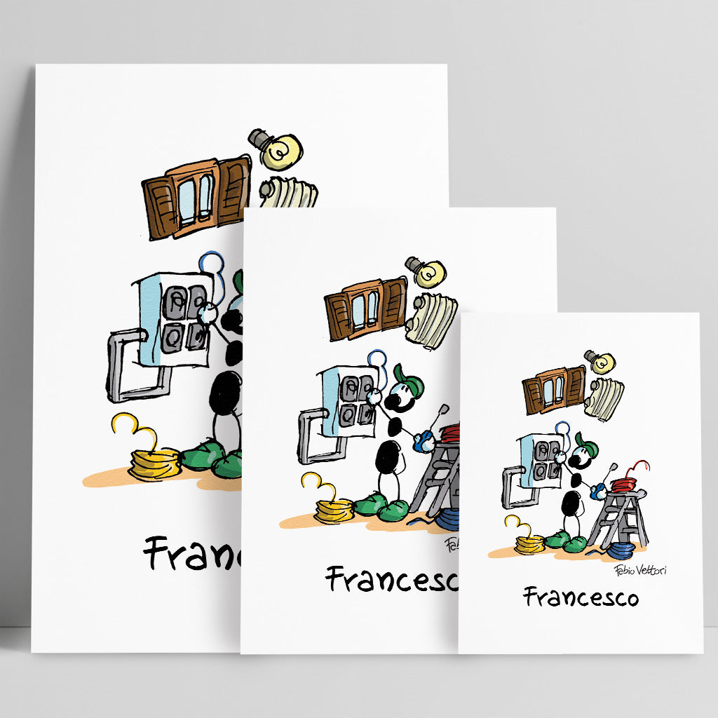 Personalized "Astronaut" poster print
