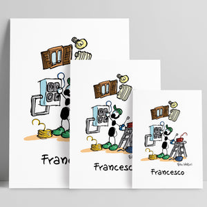 Personalized "Astronaut" poster print