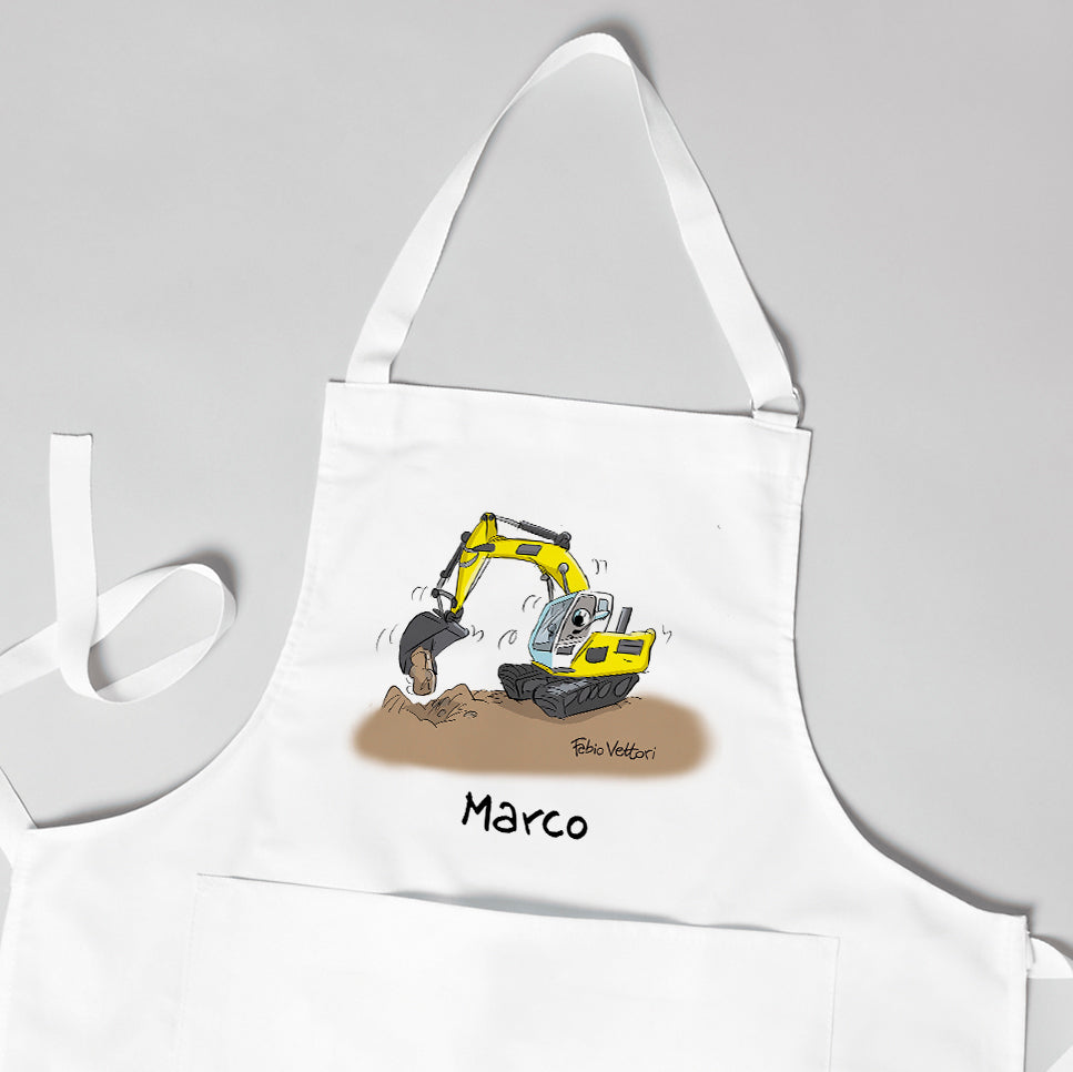 Grembiule Personalizzato "Escavatorista"