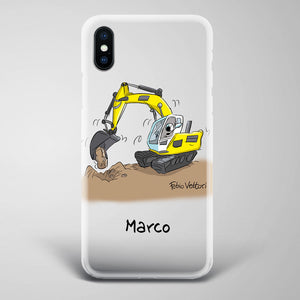 Cover artistica per Smartphone Personalizzata Escavatorista