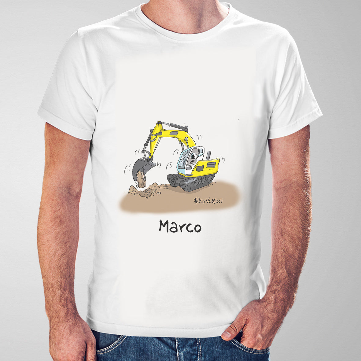 T-Shirt Personalizzata "Escavatorista"