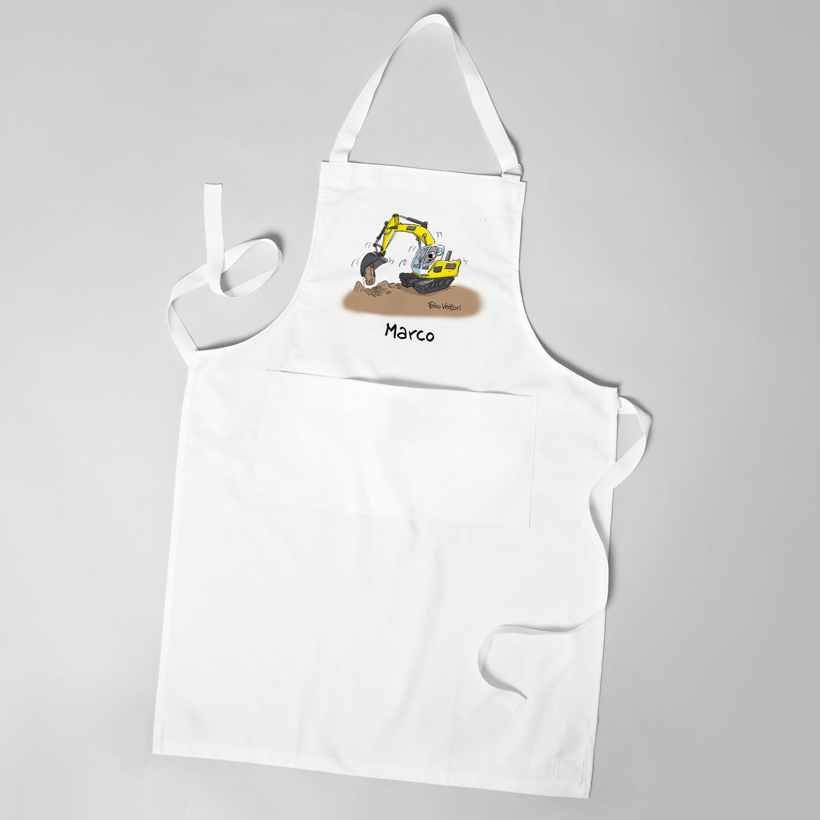 Grembiule Personalizzato "Escavatorista"