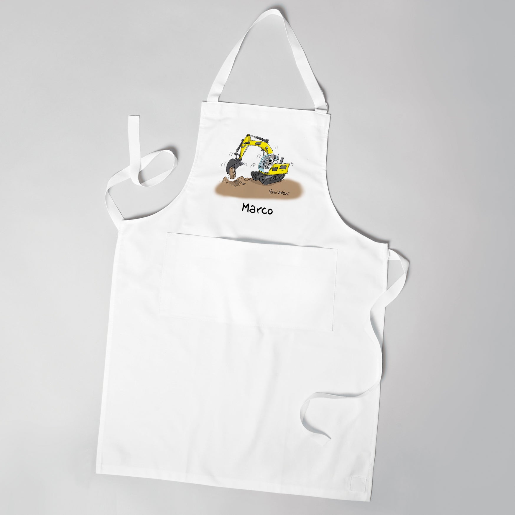 Grembiule Personalizzato "Escavatorista"