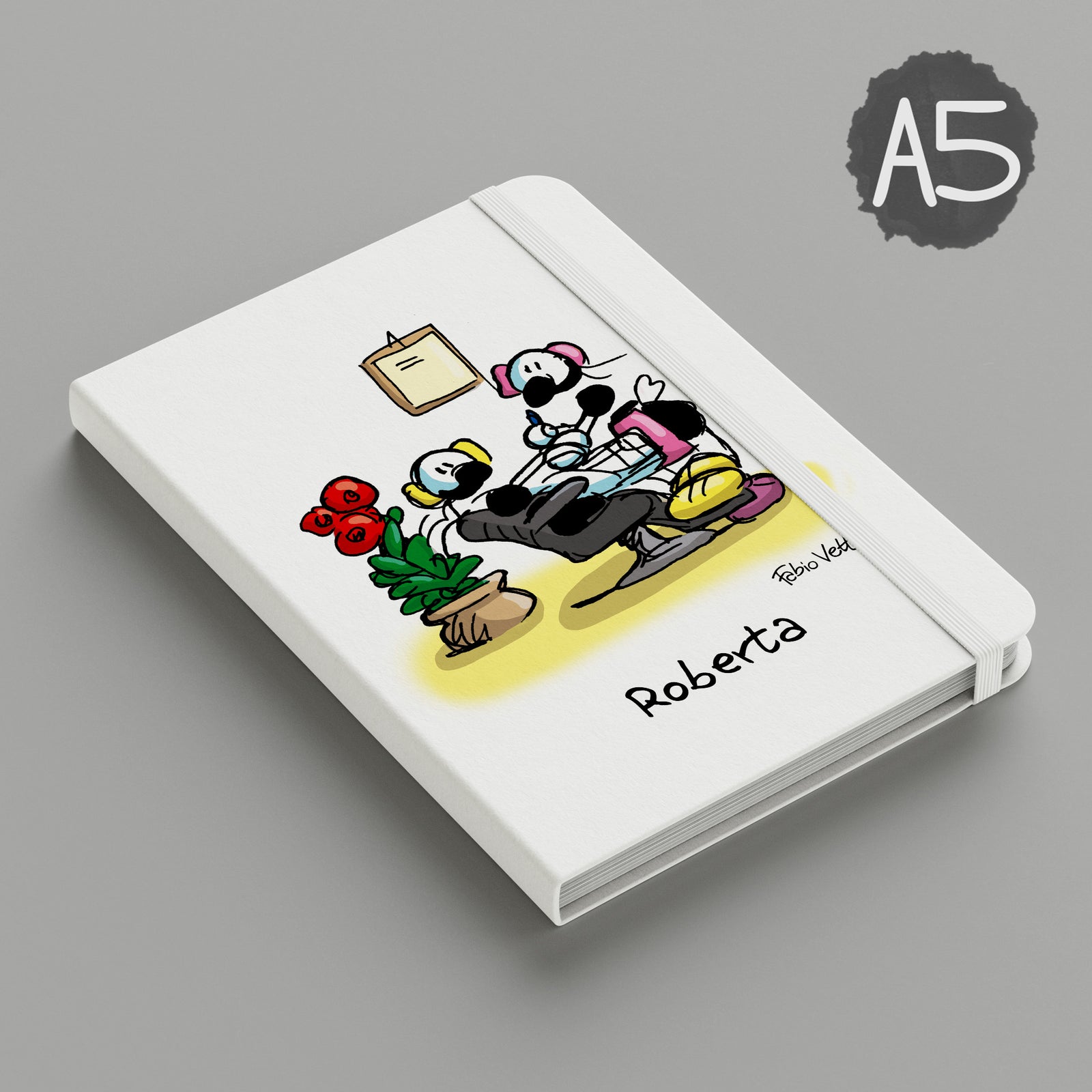 Personalized notebook with the theme "Beautician"
