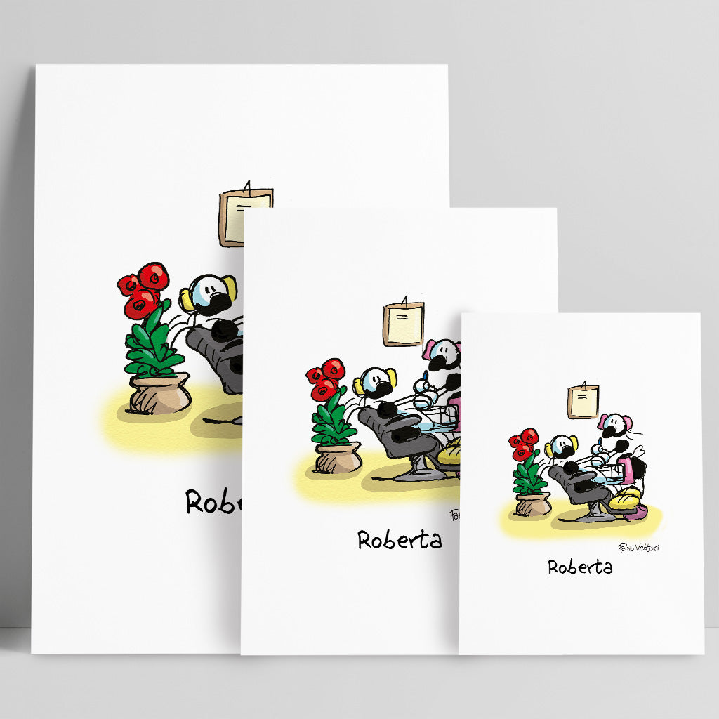 Personalized poster print with the subject "Beautician"