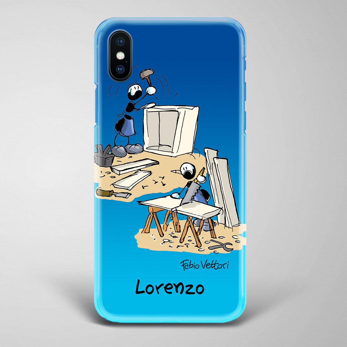 Cover artistica per Smartphone Personalizzata Falegname