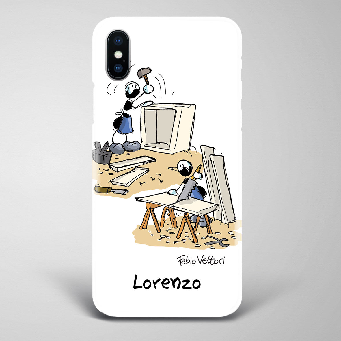 Cover artistica per Smartphone Personalizzata Falegname