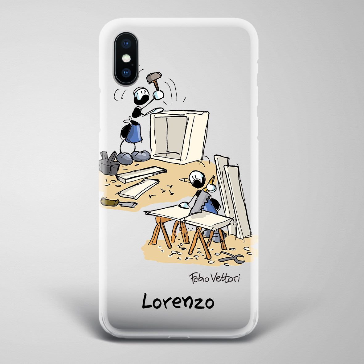 Cover artistica per Smartphone Personalizzata Falegname