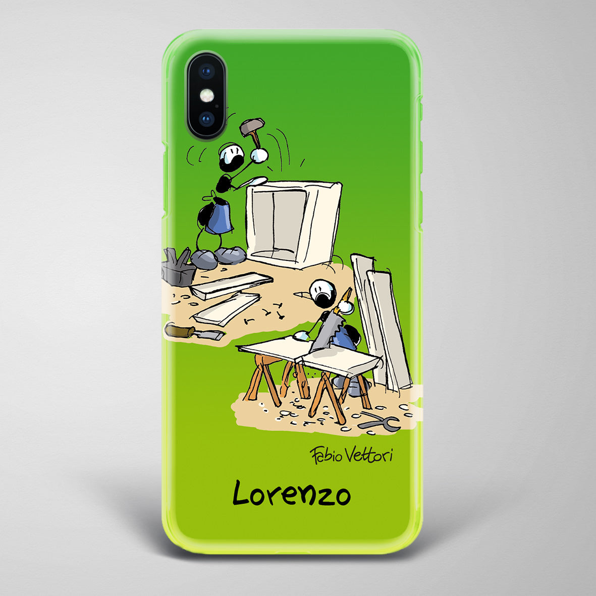 Cover artistica per Smartphone Personalizzata Falegname
