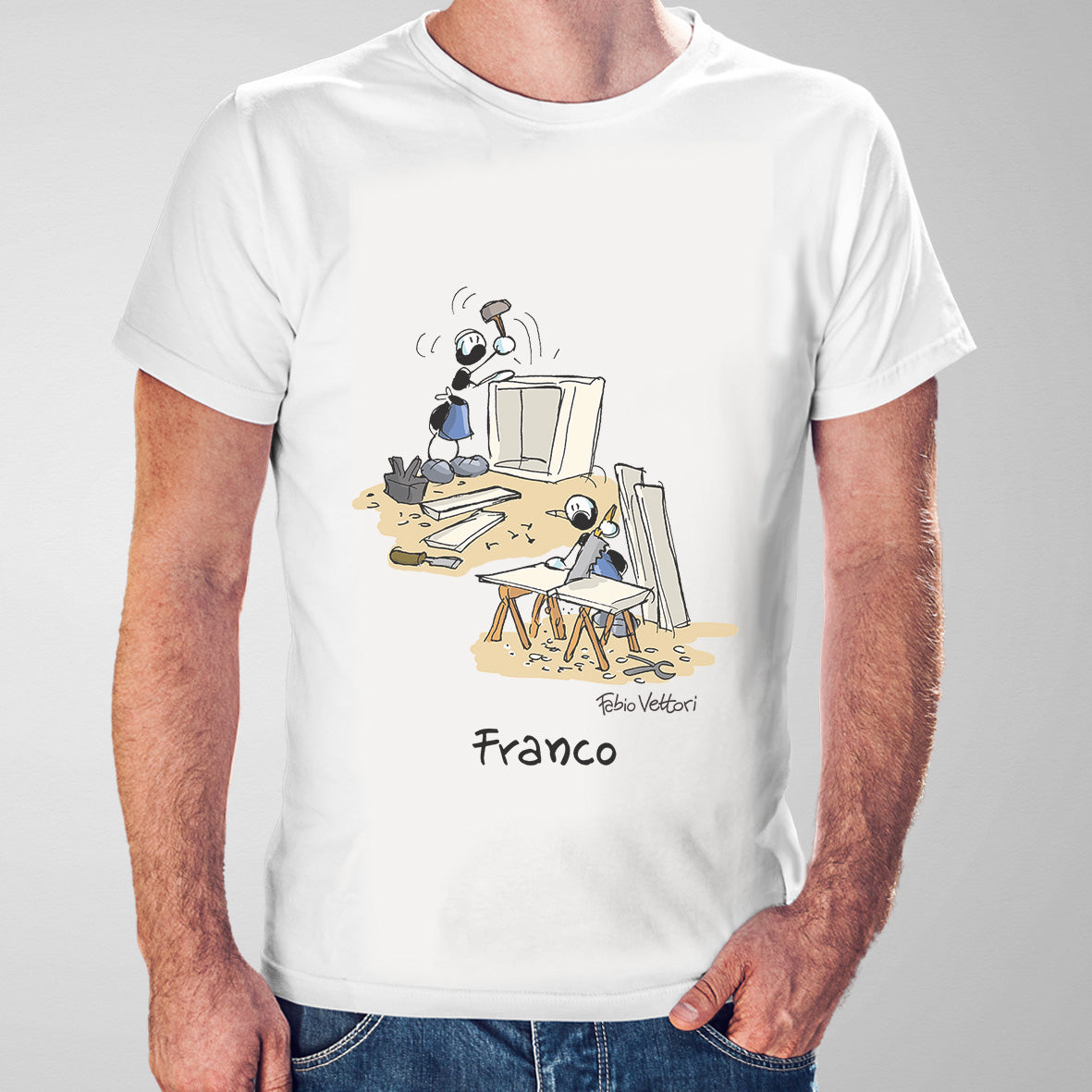 T-Shirt Personalizzata "Falegname"