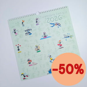 Calendario Famiglia 2026 delle Formiche di Fabio Vettori (FV26F)