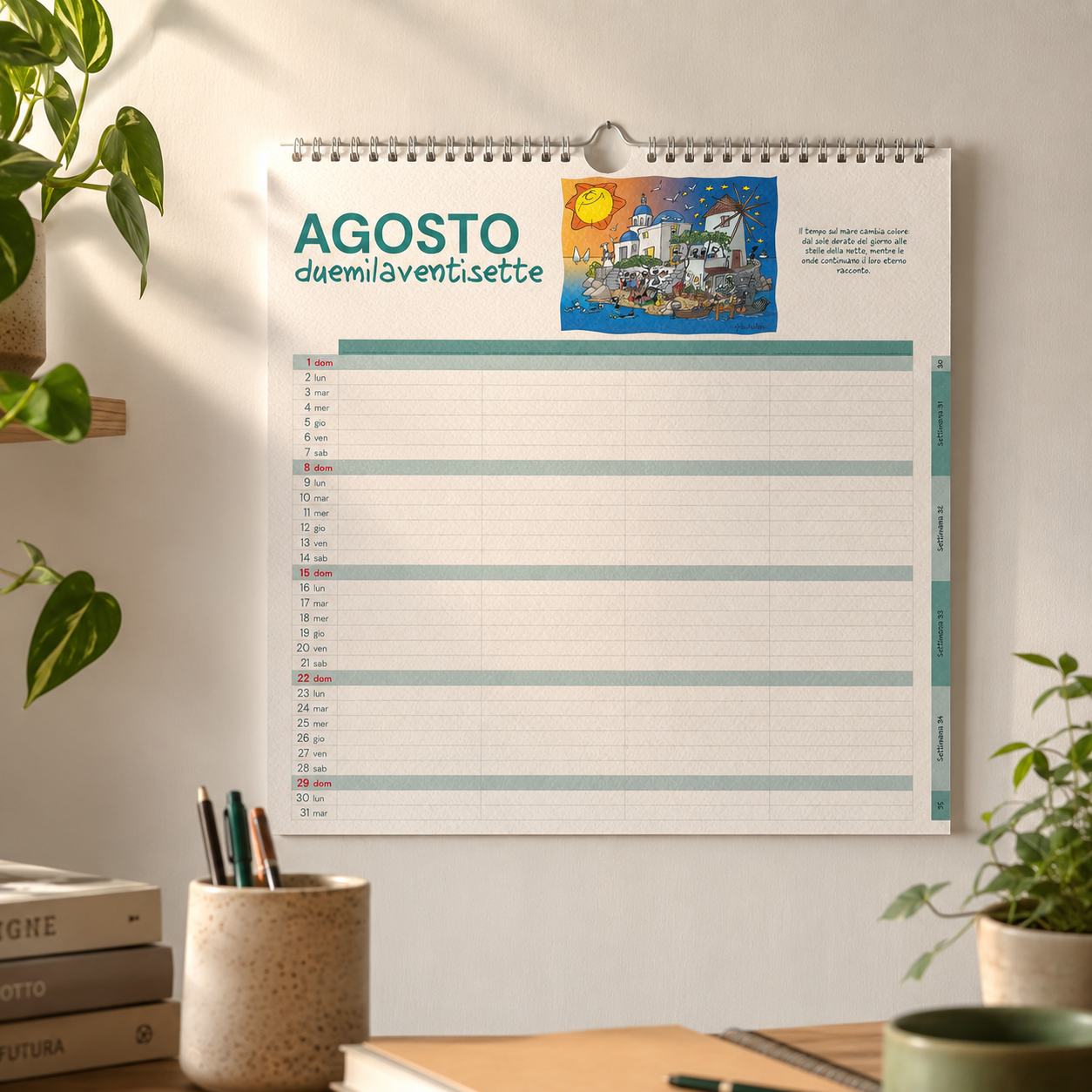 2026 Family Calendar of the Ants by Fabio Vettori